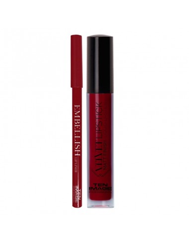 Embellish Lip Combo - Holly Red