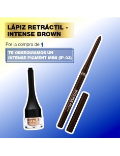 Lápiz retráctil marrón y...